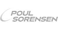 Poul Sorensen logo preto e branco