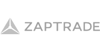 Zap Trade logo preto e branco