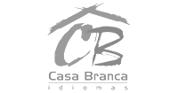 Casa Branca Idiomas logo preto e branco