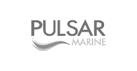 Pulsar Marine logo preto e branco