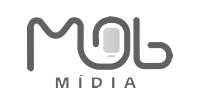 Mob media logo preto e branco