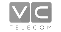 VC Telecom logo preto e branco